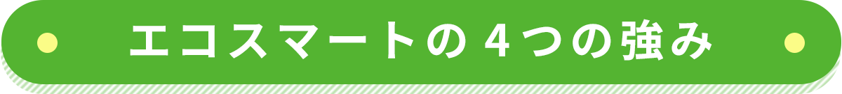 エコスマートの4つの強み